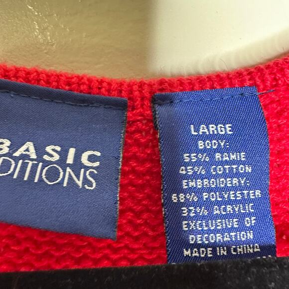 Ugly Christmas Sweater Vest Teddy Bear LIGHTS UP Tinsel Xmas Party Winner Large - Picture 2 of 5